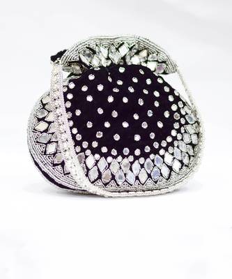 Satara Potli Black-Silver 3