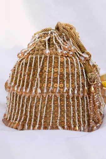 Shayna Bucket Bag Gold