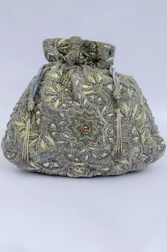Zahara Potli Silver Grey