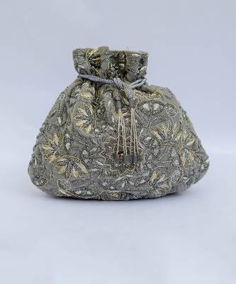 Zahara Potli Silver Grey 3