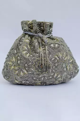 Zahara Potli Silver Grey