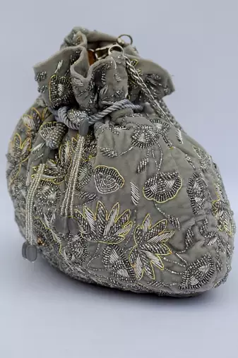 Zahara Potli Silver Grey