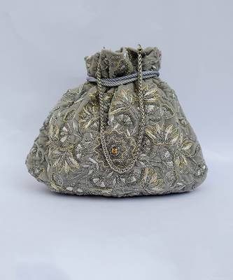 Zahara Potli Silver Grey 5