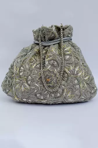 Zahara Potli Silver Grey