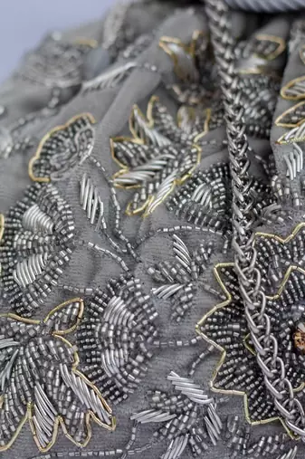 Zahara Potli Silver Grey