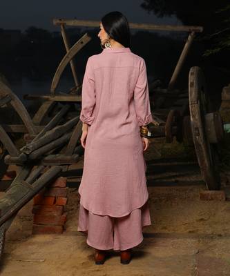 Pink  Shirt Twin Set 3