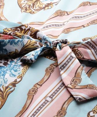 Multicolor printed satin maxi-dresses 4