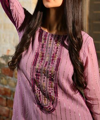 Lavender & Purple Aymmetric Tunic Set 4