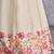 BEIGE THREAD AND SEQUINS EMBROIDERED GEORGETTE FESTIVE & PARTY WEAR SEMI STITCHED LEHENGA