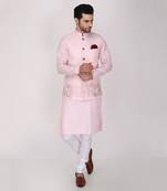 Featuring resham embroidery Nehru Jacket with kurta and churidaar.