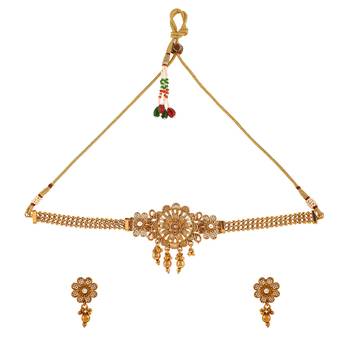Gold plated Necklace Jewelry Set 2