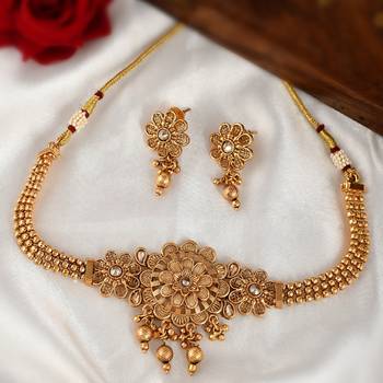 Gold plated Necklace Jewelry Set 3