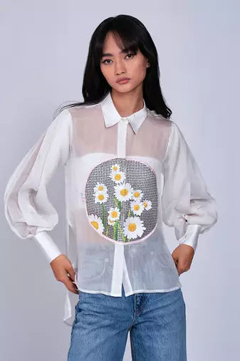 White Daisy Shirt