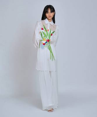 White Blooms  Shirt 1