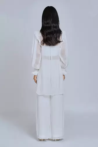 White Blooms  Shirt