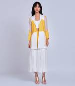 Yellow  White Blazer