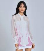 White Knot N Frill Shirt