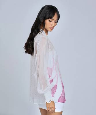 White Knot N Frill Shirt 3