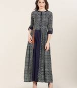 Multicolor printed rayon ethnic-kurtis