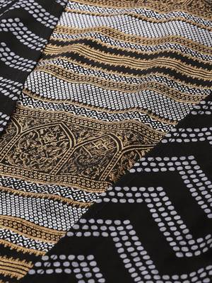 Black printed crepe short-kurtis 5