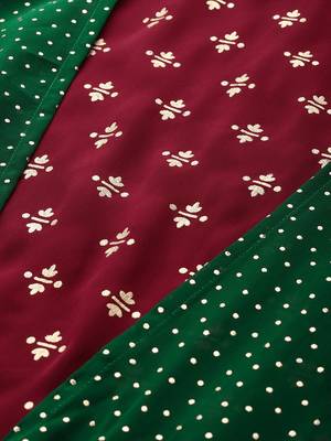 Maroon printed georgette short-kurtis 5