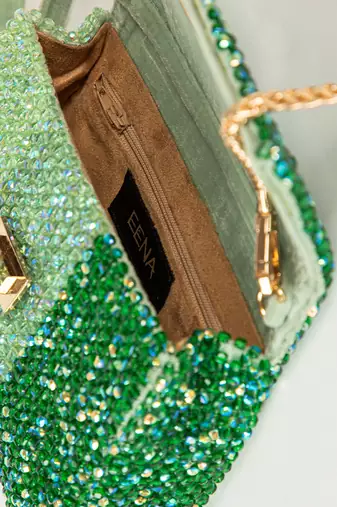 Mirai Clutch Forest Green