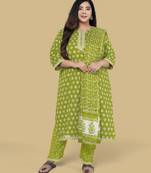 Green gotta patti cotton salwar
