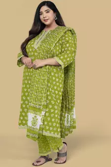 Green gotta patti cotton salwar