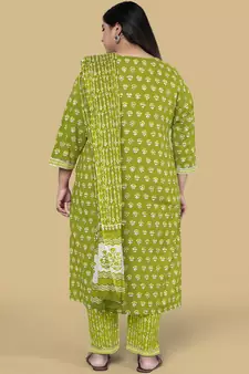 Green gotta patti cotton salwar