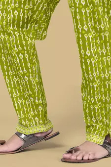 Green gotta patti cotton salwar