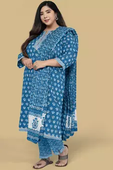 Blue gotta patti cotton salwar