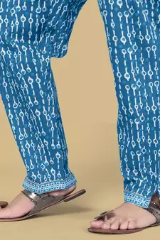 Blue gotta patti cotton salwar