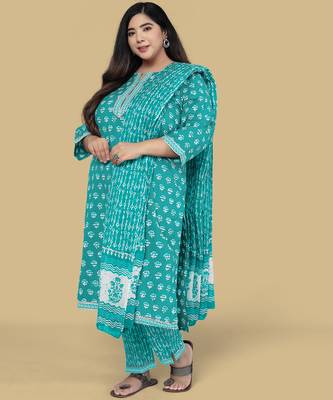 Turquoise gotta patti cotton salwar 2
