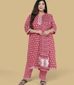 Pink gotta patti cotton salwar