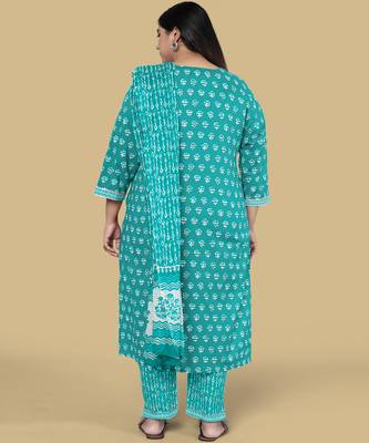 Turquoise gotta patti cotton salwar 3