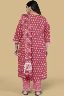 Pink gotta patti cotton salwar