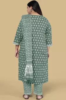Green gotta patti cotton salwar