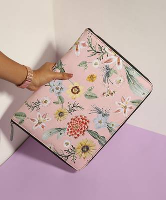 Pink Gulista embellished Macbook pro Cover 1