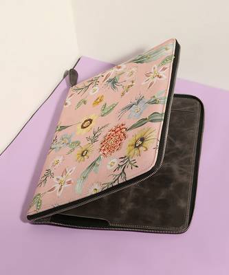 Pink Gulista embellished Macbook pro Cover 3