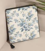 Off white Applique embellished Ipad cover 