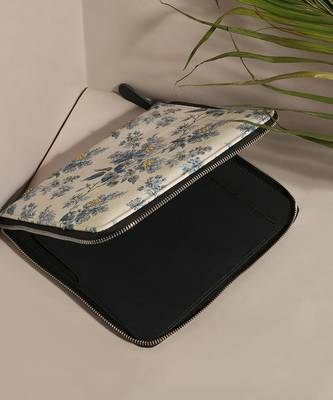 Off white Applique embellished Ipad cover  2