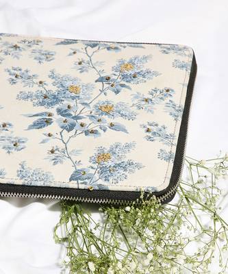 Off white Applique embellished Ipad cover  4