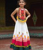 Traditional Gujarati Embroidered Baby/Girls Crop Top & Choli