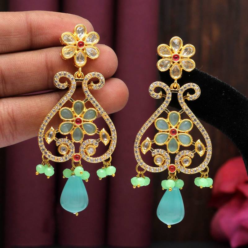 Green danglers-drops