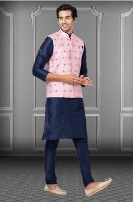 Festive Wear Designer Kurta Pyjama With Jacket 2