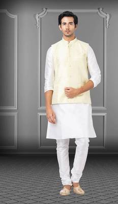 Festive Wear Designer Kurta Pyjama With Jacket 1