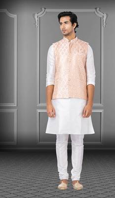 Festive Wear Designer Kurta Pyjama With Jacket 1