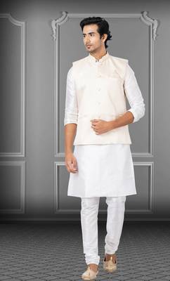 Festive Wear Designer Kurta Pyjama With Jacket 1
