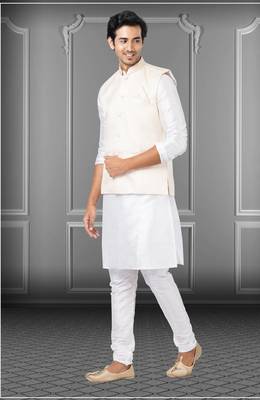Festive Wear Designer Kurta Pyjama With Jacket 2
