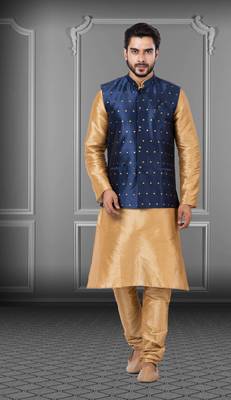 Festive Wear Designer Kurta Pyjama With Jacket 1